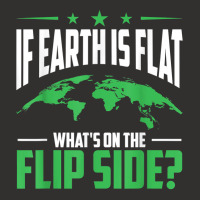 If Earth Is A Globe Whats On The Flip Side Flat Earth T Shirt Champion Hoodie | Artistshot