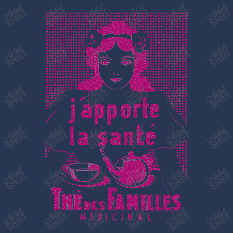 Thé Des Familles Vintage French Tea Ad Design Men Denim Jacket | Artistshot