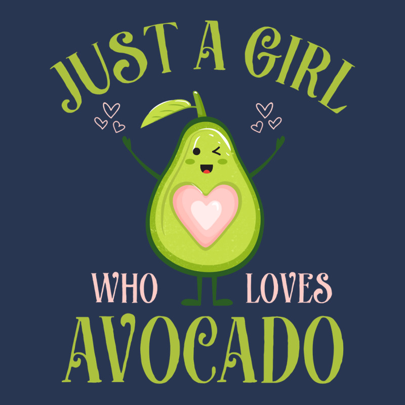 Avocado Fresh Organic Lover Just A Girl Who Loves Avocado Long Sleeve Men Denim Jacket by alanacaro | Artistshot