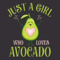 Avocado Fresh Organic Lover Just A Girl Who Loves Avocado Long Sleeve Vintage Hoodie And Short Set | Artistshot