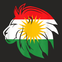 Kurdistan Flag Lion Kurds Kurdish T Shirt Ladies Fitted T-shirt | Artistshot