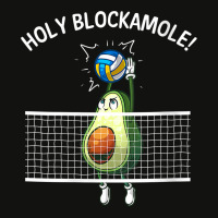 Womens Funny Volleyball For Men Women Holy Guacamole Player Blocker V Scorecard Crop Tee | Artistshot