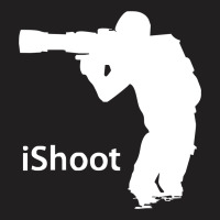 Ishoot   Camera Photographer Trained Shooting Funny Gun Photo Gift Tee T-shirt | Artistshot