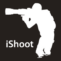 Ishoot   Camera Photographer Trained Shooting Funny Gun Photo Gift Tee Tank Top | Artistshot