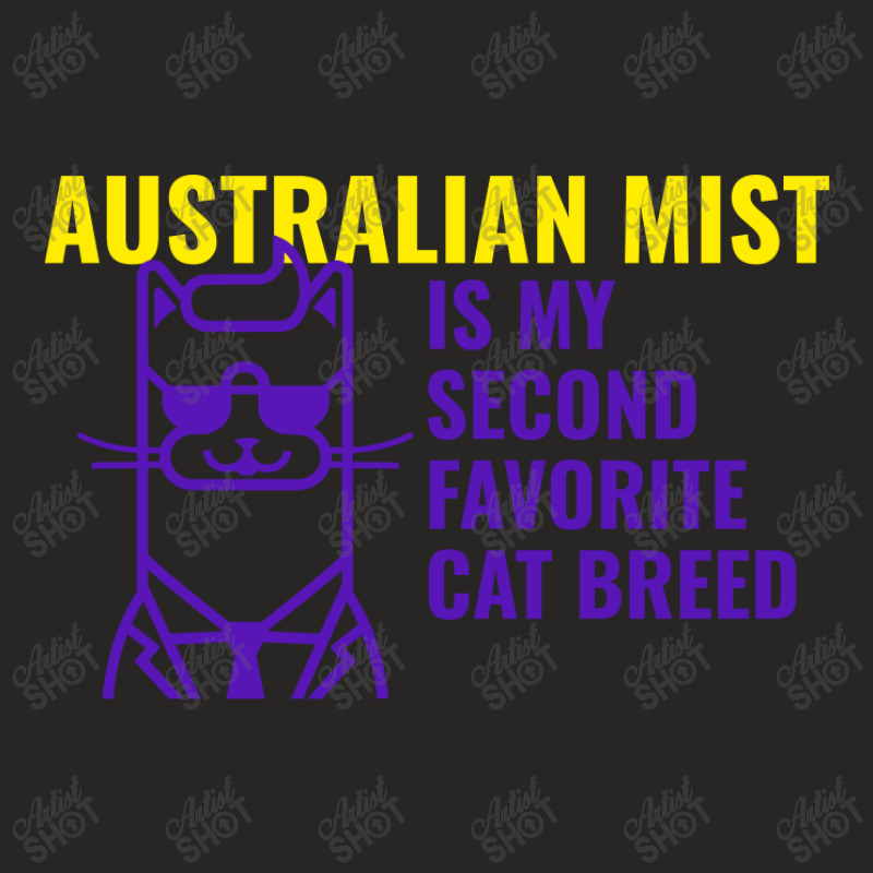 Australian Mist  Is My Second Favorite Cat Breed Ladies Fitted T-Shirt by ARTMAKER79 | Artistshot