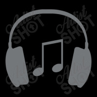 Headphones With Music Note Cropped Hoodie | Artistshot