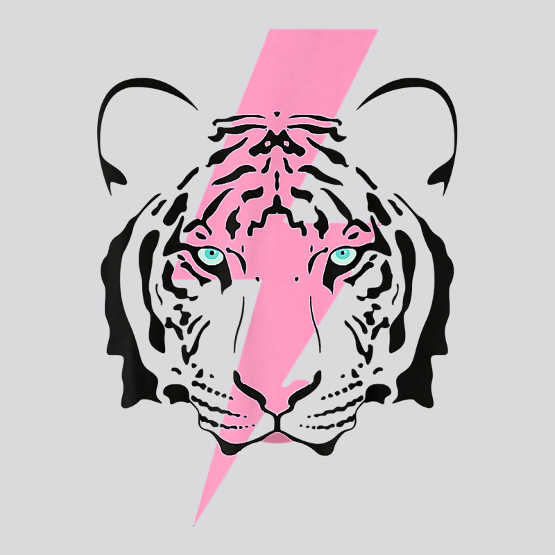 Tiger And Hot Pink Lightning Bolt T Shirt Women's Triblend Scoop T-shirt by ZaraeTrullinger | Artistshot