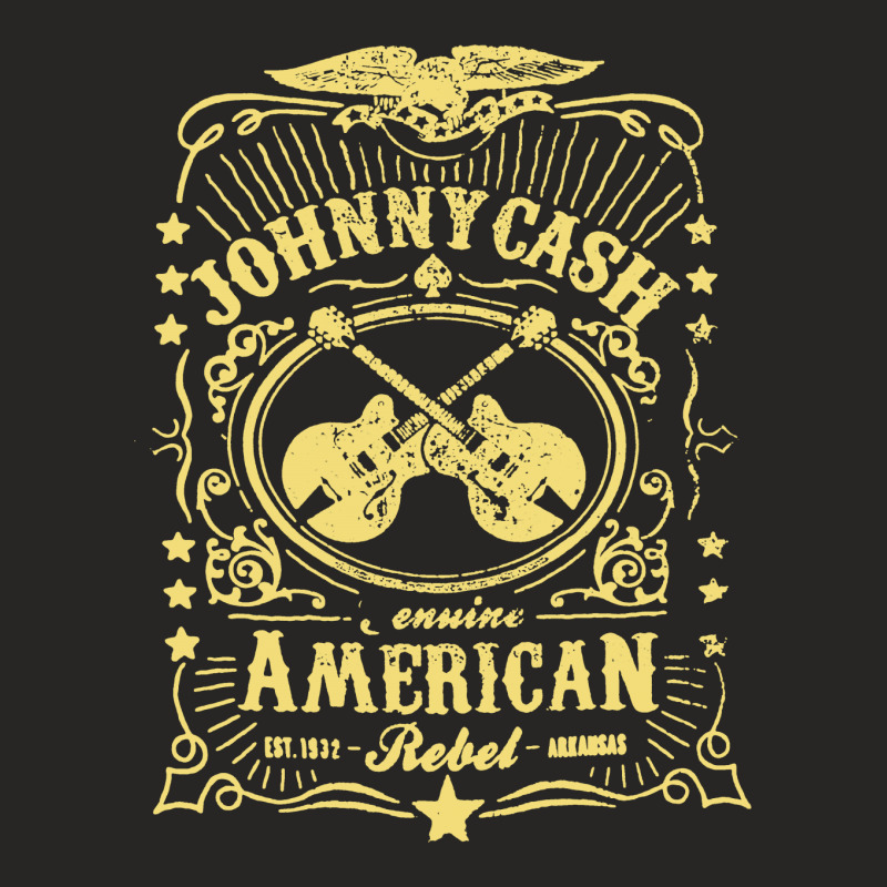 Johnny Cash American Rebel Ladies Fitted T-shirt | Artistshot