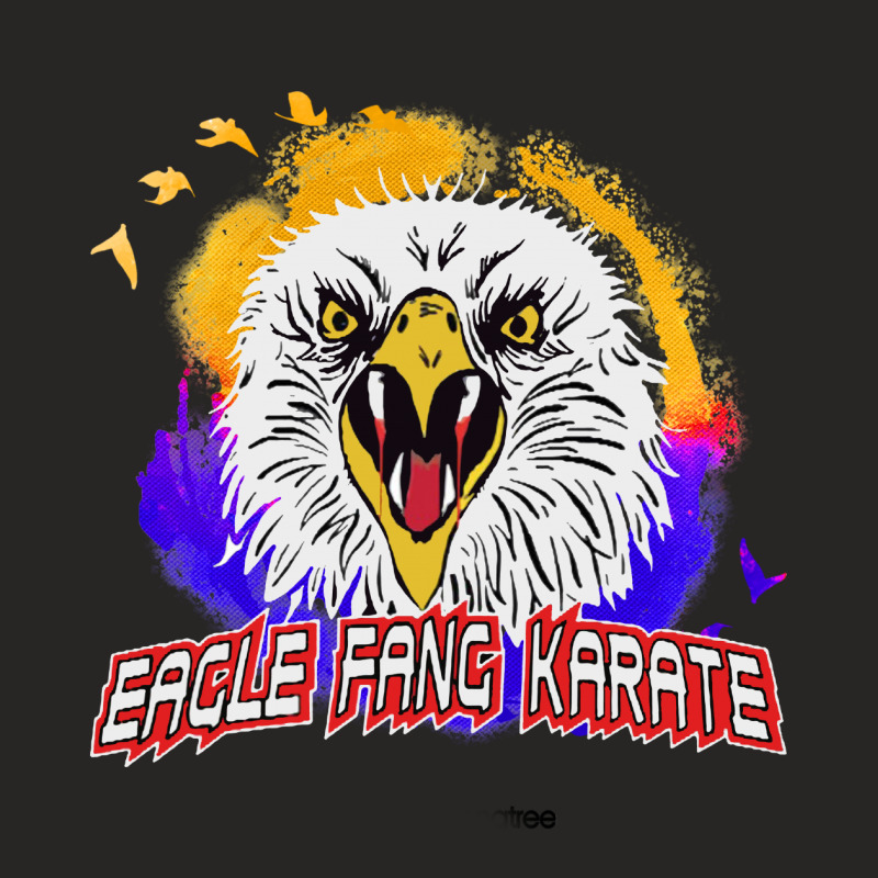 Eagle Fang Karate Vintage Art 3 Ladies Fitted T-Shirt by trokeryth | Artistshot