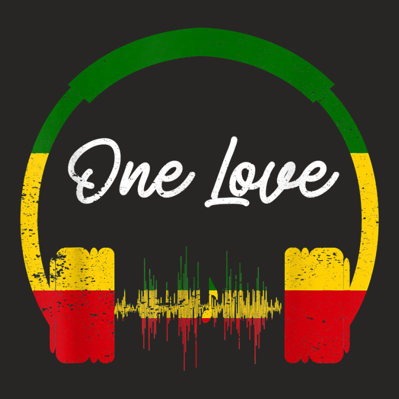 Rasta Reggae Music Headphones Jamaican Pride T Shirt Ladies Fitted T-Shirt by SchonbergerKamile | Artistshot