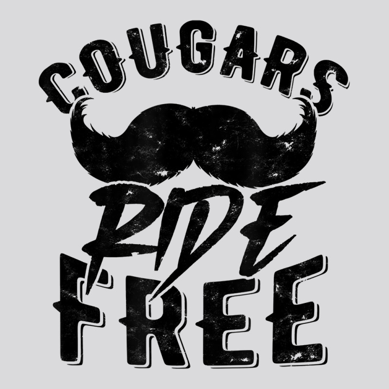 Cougars Ride Free   Mustache Cougar Bait T Shirt Women's Triblend Scoop T-shirt by AshleyPenez | Artistshot