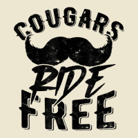 Cougars Ride Free   Mustache Cougar Bait T Shirt Cropped Hoodie | Artistshot