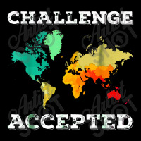 Challenge Accepted Map Travel World Traveler Youth Hoodie | Artistshot