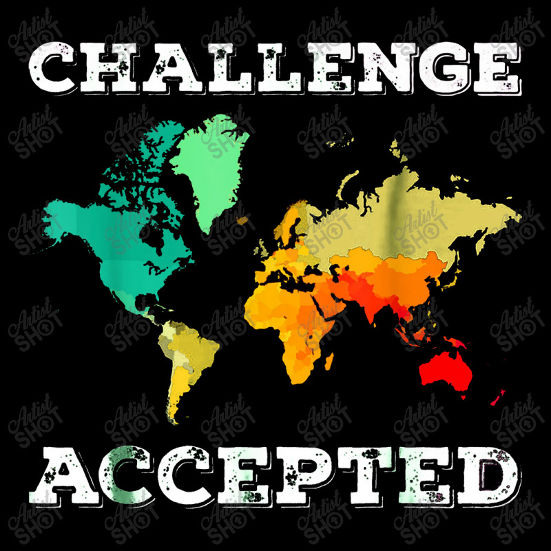 Challenge Accepted Map Travel World Traveler Youth Sweatshirt | Artistshot