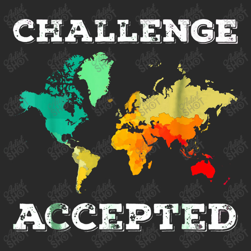 Challenge Accepted Map Travel World Traveler Toddler T-shirt | Artistshot