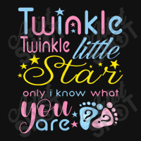 Twinkle Twinkle Little Star Only I Know Gender Keeper Reveal Portrait Canvas Print | Artistshot