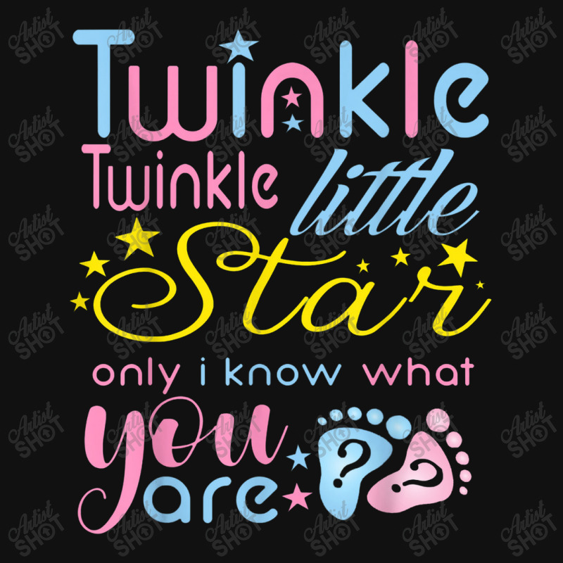 Twinkle Twinkle Little Star Only I Know Gender Keeper Reveal Portrait Canvas Print | Artistshot