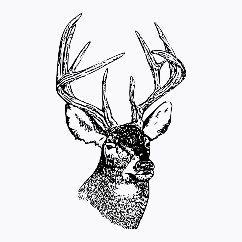 Whitetail Deer Head T-Shirt by Rich.Collection | Artistshot