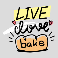 Live Love Bake Typography Men's Polo Shirt | Artistshot