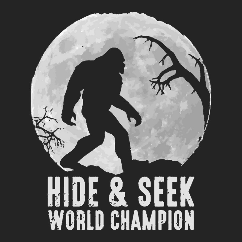 Bigfoot T  Shirt Retro Bigfoot Hide & Seek World Champion 10 3/4 Sleeve Shirt by wehnereffie391 | Artistshot