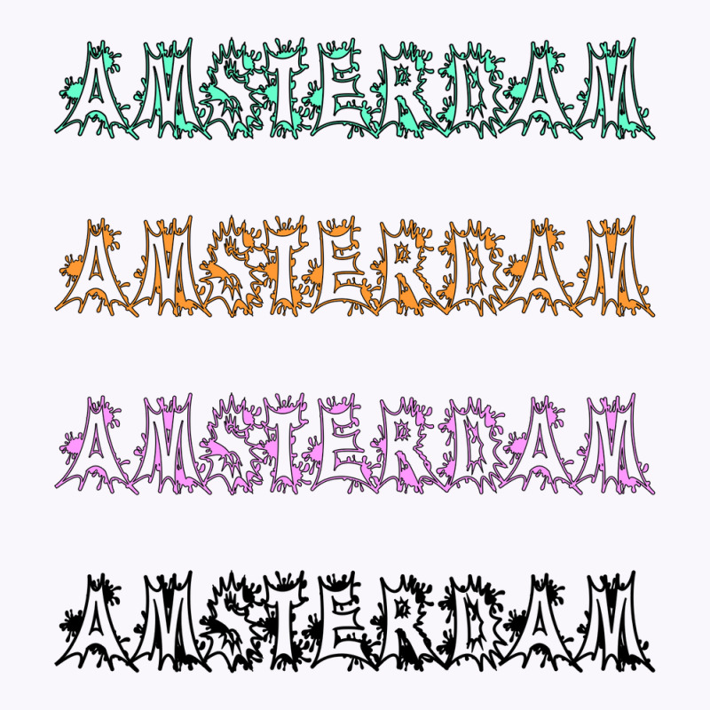 Amsterdam Graffiti Lettering Netherlands Tank Top by MR.MeeD | Artistshot