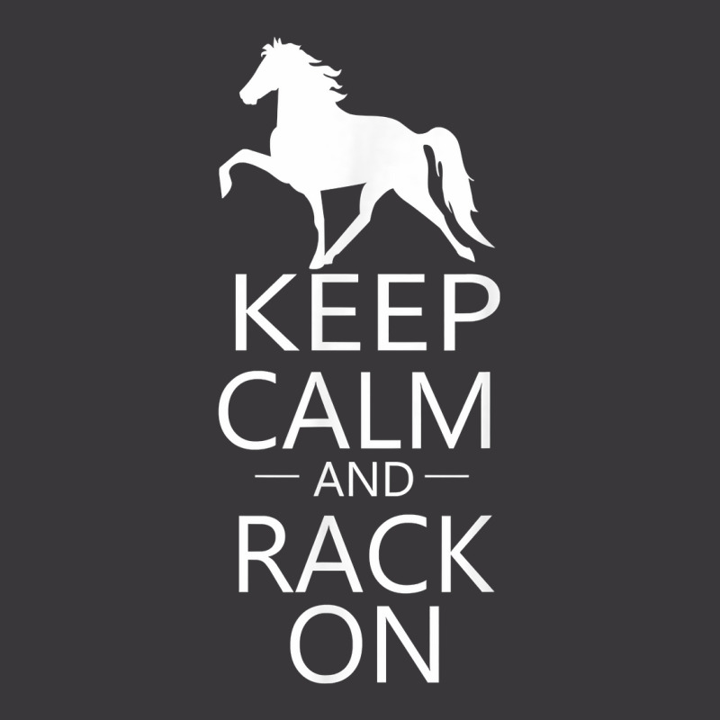 Keep Calm & Rack On  Racking Gaited Saddle Horse T Shirt Ladies Curvy T-Shirt by sosieclaton | Artistshot