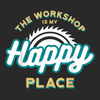 The Workshop Is My Happy Place Funny Woodworker T Shirt Printed Hat | Artistshot