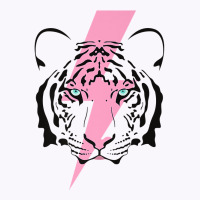 Tiger And Hot Pink Lightning Bolt Premium T Shirt Tank Top | Artistshot