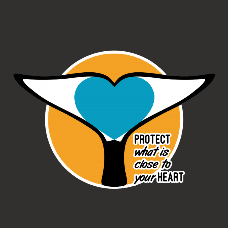 Whale Tail Heart  Protect Champion Hoodie | Artistshot