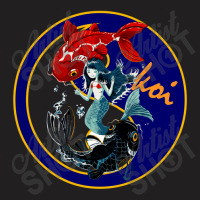 Oriental Beauty Koi & Feng Shui T-shirt | Artistshot