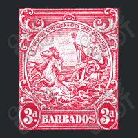 Vintage Barbados Postage Stamp Design Crewneck Sweatshirt | Artistshot