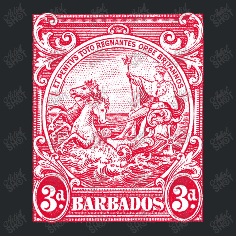 Vintage Barbados Postage Stamp Design Crewneck Sweatshirt by sabitung | Artistshot