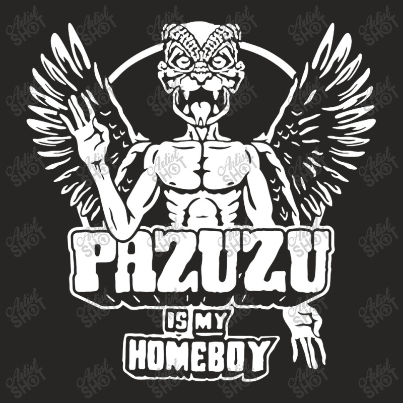 Pazuzu Is My Homeboy Ladies Fitted T-Shirt by Black Label | Artistshot