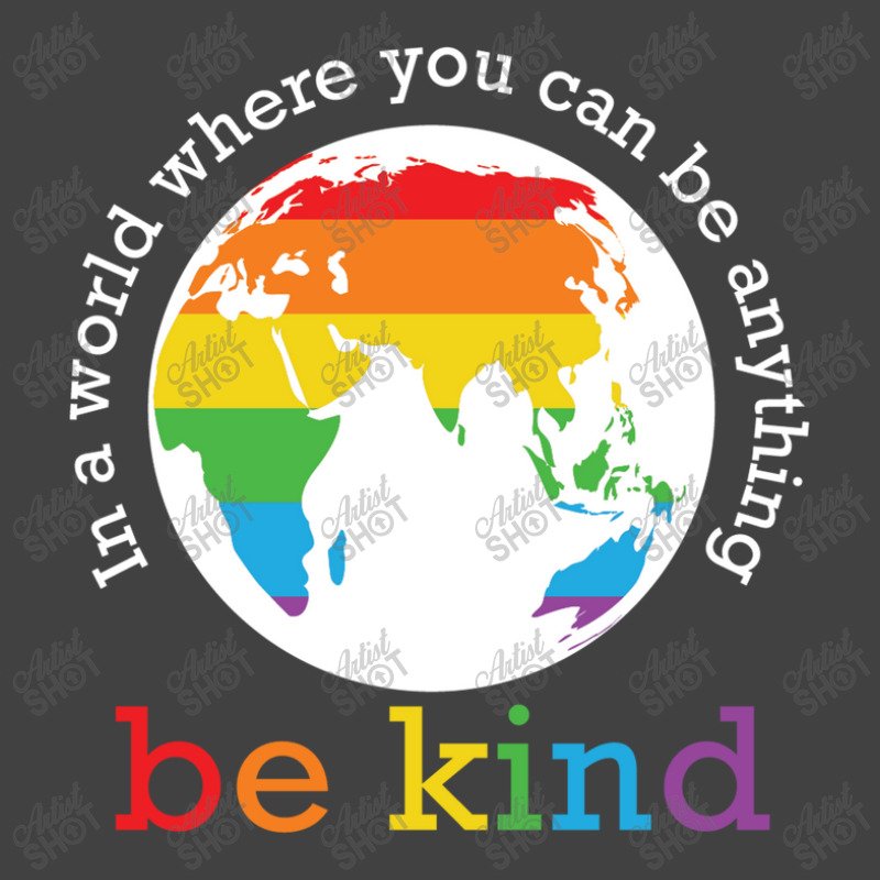 World Map Be Kind Pride 12243309 Vintage T-shirt | Artistshot