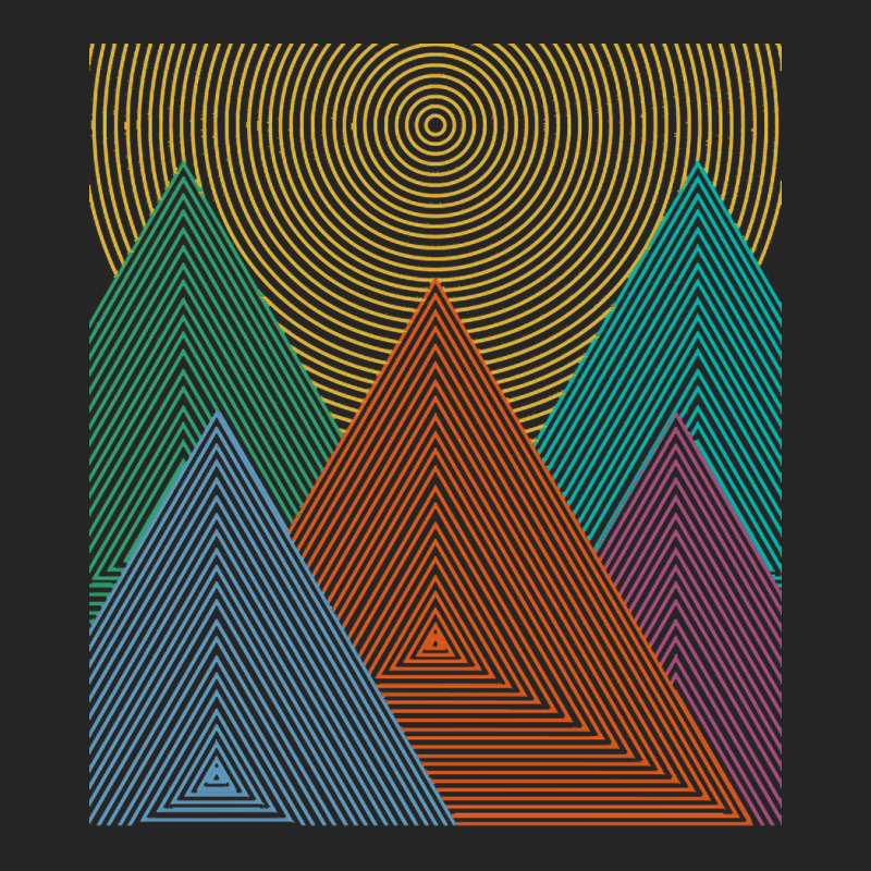 Geometric T  Shirt Geometry Mountain T  Shirt Unisex Hoodie | Artistshot