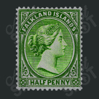 Vintage Falkland Islands Postage Stamp Design Women's Triblend Scoop T-shirt | Artistshot