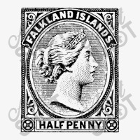 Vintage Falkland Islands Postage Stamp Design Ladies Fitted T-shirt | Artistshot