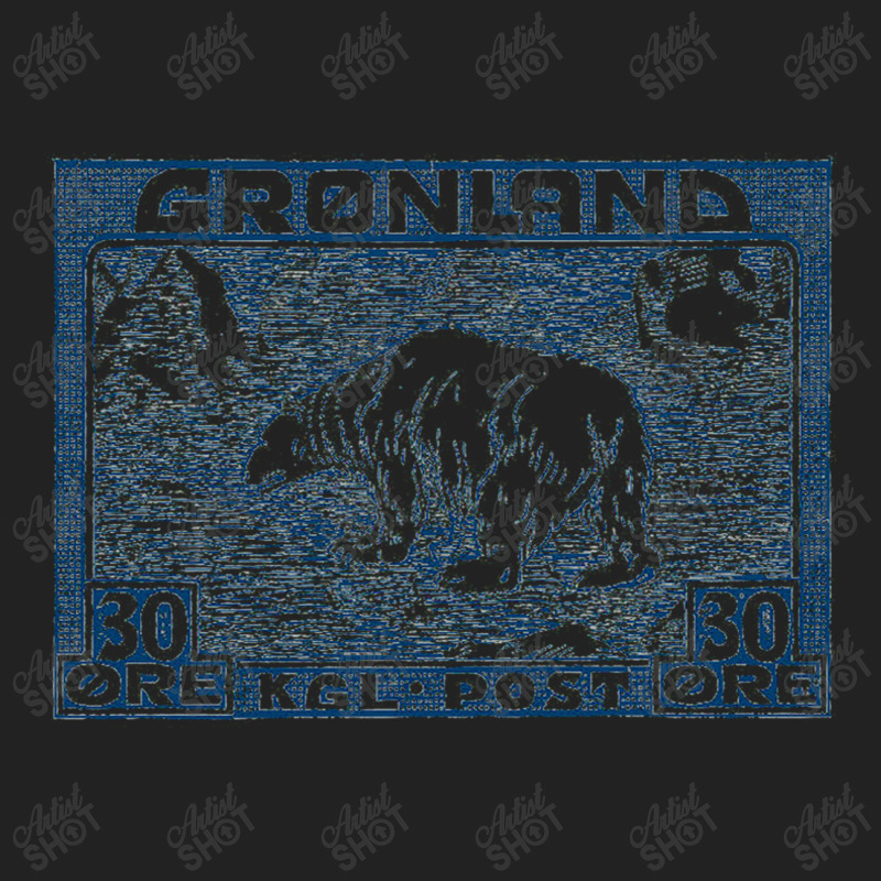 Vintage Greenland Polar Bear Postage Stamp Design Backpack | Artistshot