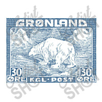 Vintage Greenland Polar Bear Postage Stamp Design Unisex Hoodie | Artistshot