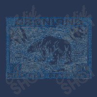 Vintage Greenland Polar Bear Postage Stamp Design Men Denim Jacket | Artistshot