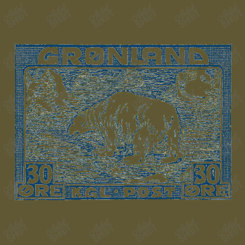 Vintage Greenland Polar Bear Postage Stamp Design Vintage Short | Artistshot