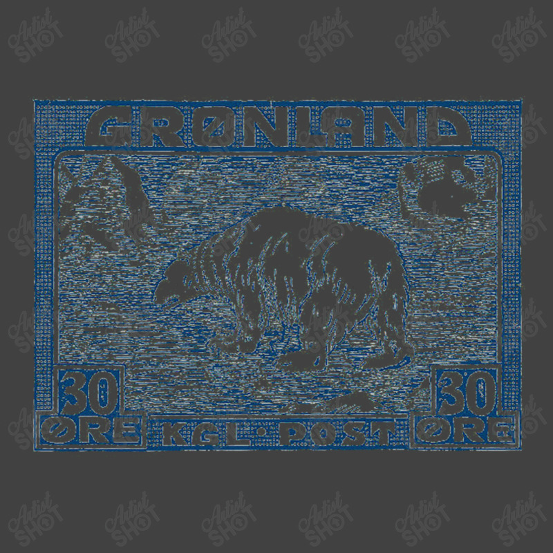 Vintage Greenland Polar Bear Postage Stamp Design Vintage T-shirt | Artistshot