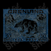 Vintage Greenland Polar Bear Postage Stamp Design Fleece Short | Artistshot