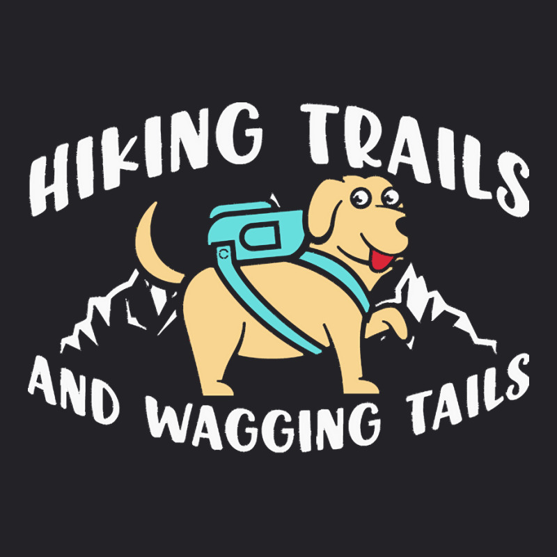 Hiking Lover T  Shirt Hiking Trails And Wagging Tails T  Shirt Youth Tee | Artistshot