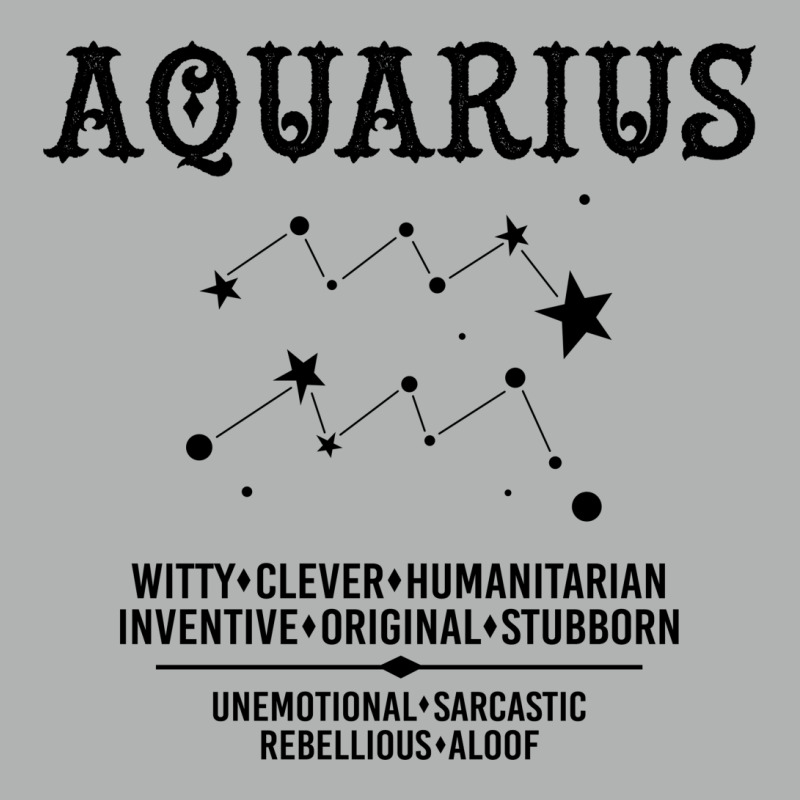 Aquarius Zodiac Sign Zipper Hoodie | Artistshot