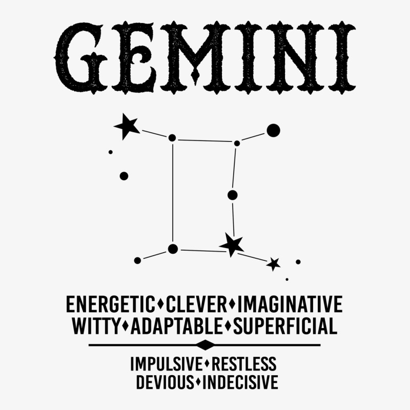 Gemini Zodiac Sign Ladies Fitted T-Shirt by tshiart | Artistshot