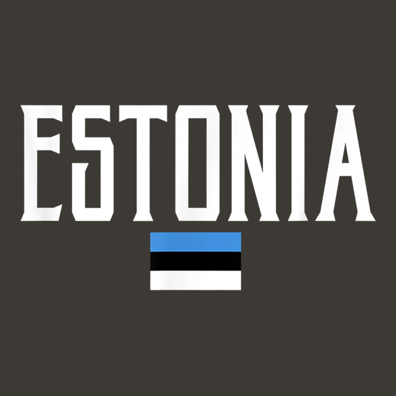 Estonia Flag Vintage White Text T Shirt Bucket Hat | Artistshot