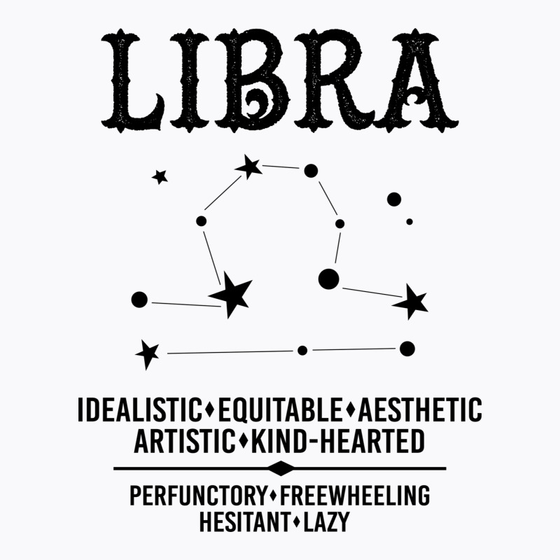Custom Libra Zodiac Sign T-shirt By Tshiart - Artistshot