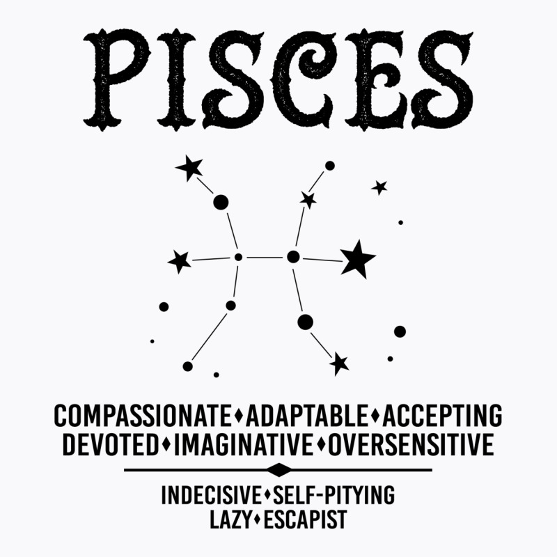 Pisces Zodiac Sign T-shirt | Artistshot