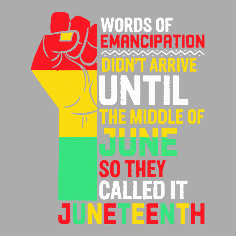 Juneteenth T  Shirt Words Of Emancipation Didn't Arrive Until The Midd Men's T-shirt Pajama Set | Artistshot